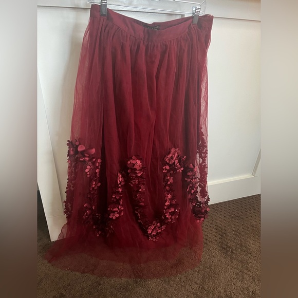 Anthropologie Holiday Skirt-size 12 - Picture 2 of 4